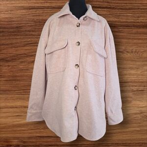 Ardene Light Pink Utility Jacket Size L